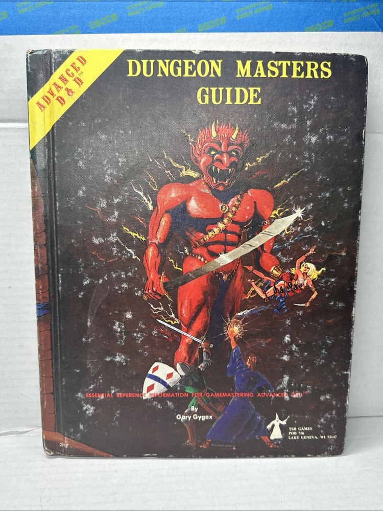1979 AD&D Dungeon Masters Guide TSR Games Gary Gygax Hardcover Reference (B)