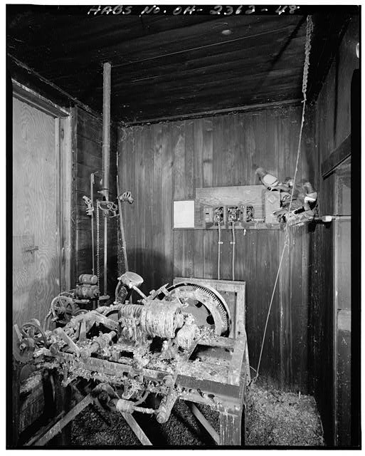 48. Detail ATtic, View of Clockwork,s Looking to SW - Crestline City Hall,