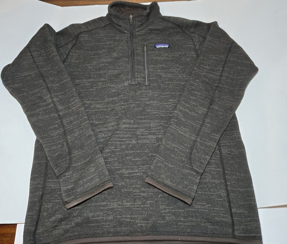 Patagonia Better Sweater Mens M Brown Bronze  1/4 Quarter Zip Fleece Pullover
