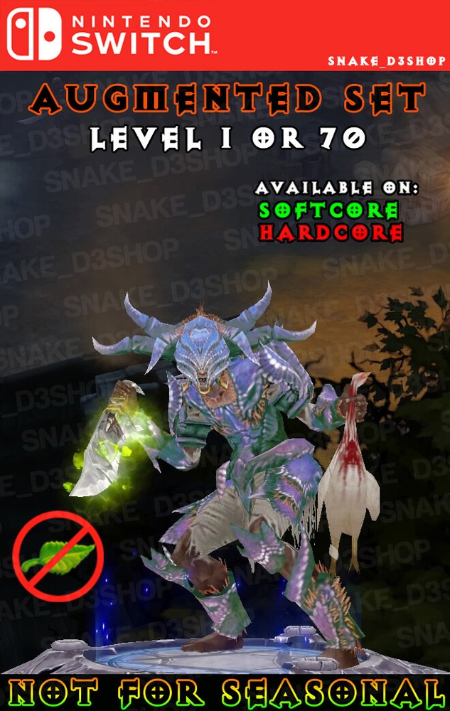 Diablo 3 - Nintendo Switch - Unmodded Primal Set - Arachyr's - Witch Doctor
