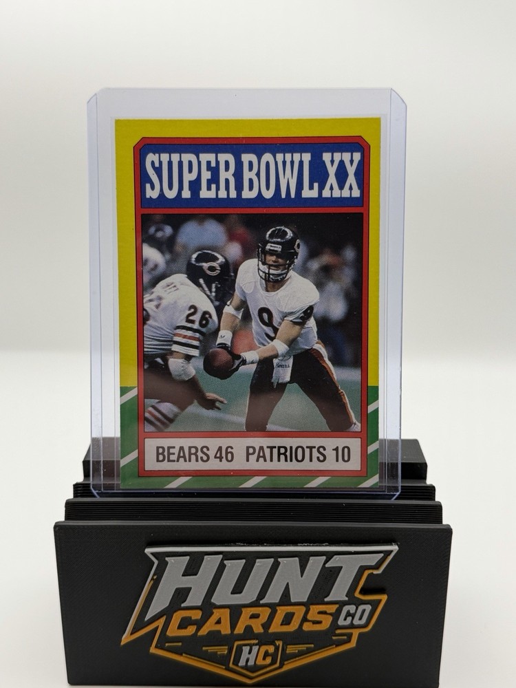 Topps 1986 Super Bowl XX Bears vs Patriots Trading Card #C