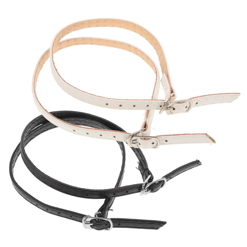 2 Pairs Women's Elastic High Heel Ankle Straps & Child Shoelaces