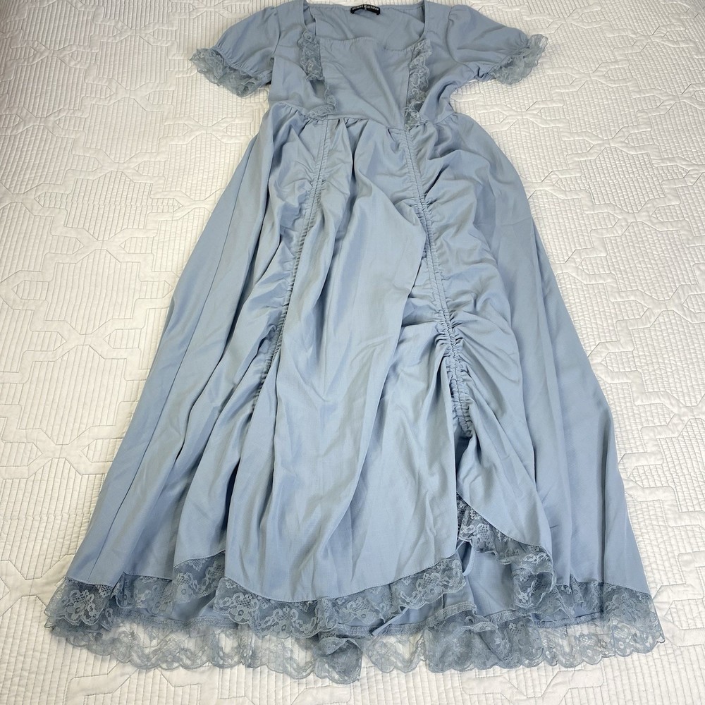 Scarlet Darkness Cottagecore Regency  Renaissance Corset Princess Dress Size S