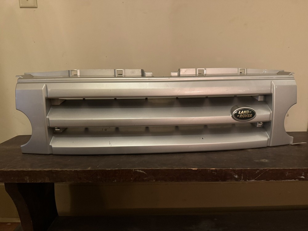 OEM Land Rover LR3 05-09 Front Upper Radiator Grill Grille Silver 737 DHB000274