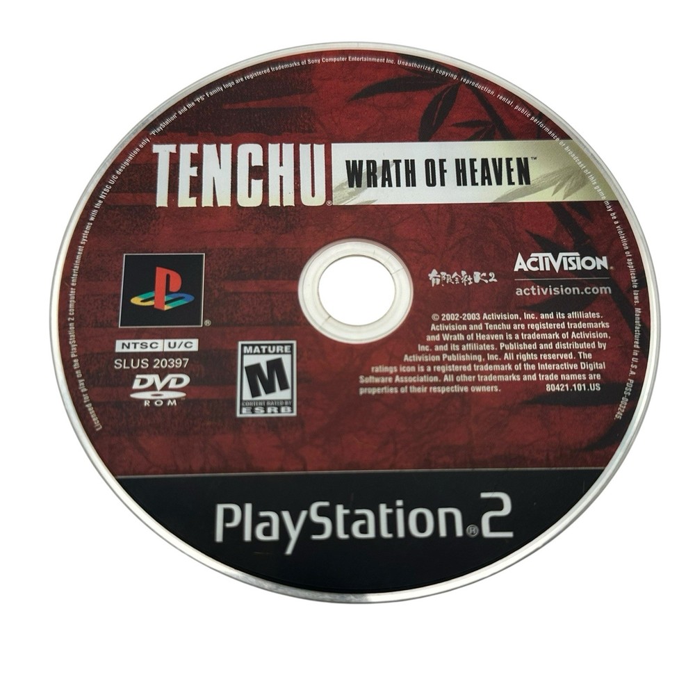 Tenchu: Wrath of Heaven (Disc Only) (Sony PlayStation 2, 2003)
