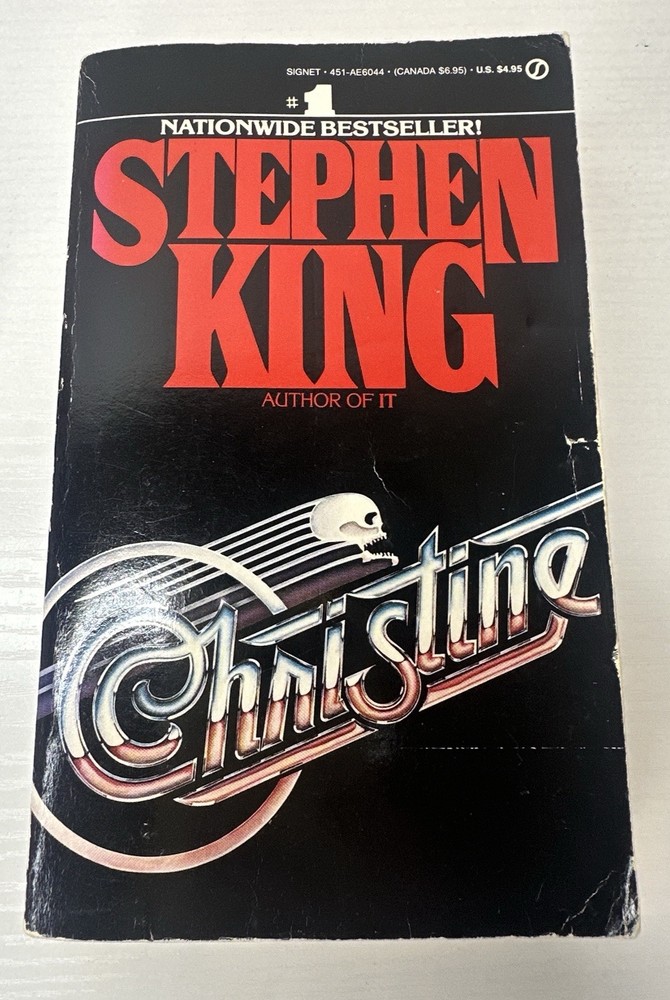 1983 Christine Stephen King Paperback Book Vintage