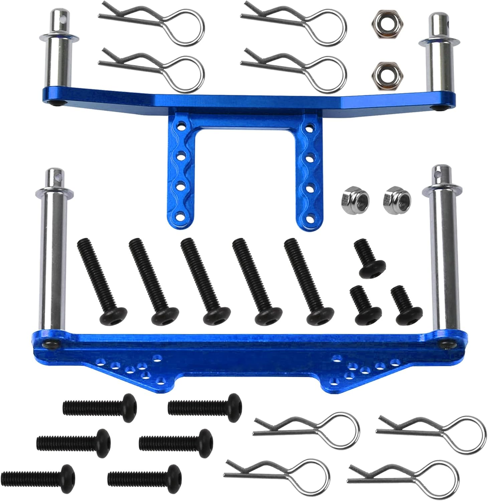 Metal Front & Rear Body Mounts Body Posts Upgrade Parts Compatible with Traxxas