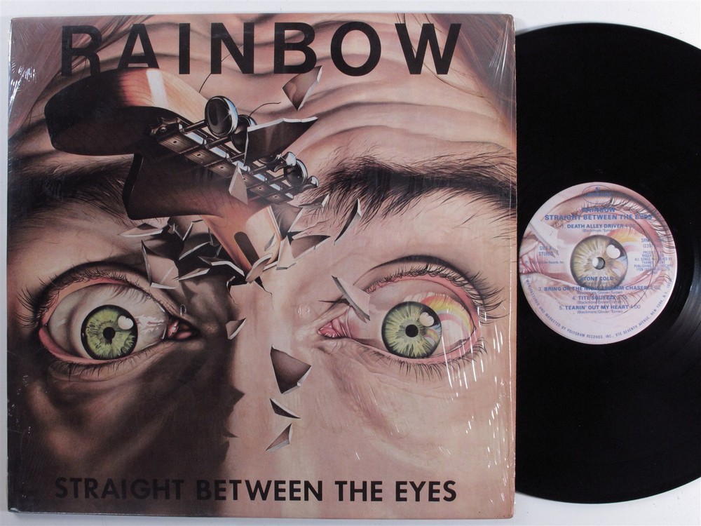 RAINBOW Straight Between The Eyes MERCURY LP VG+ d