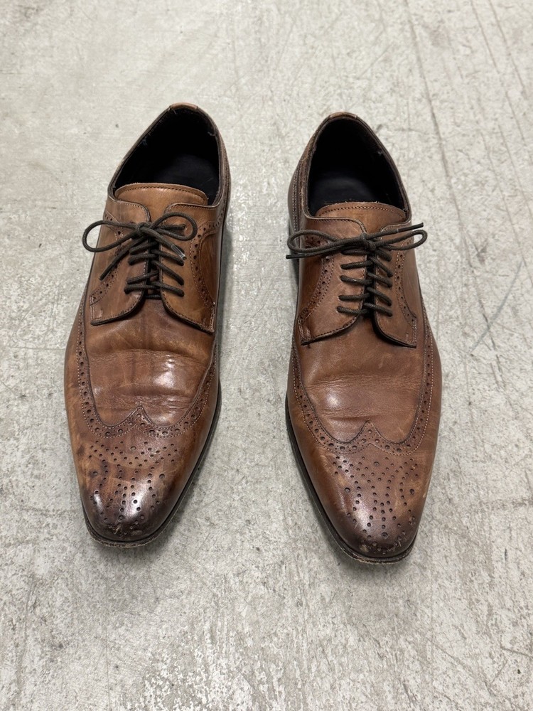Mezlan Wingtip Oxford Dress Shoes Brown Men’s Size 9 M