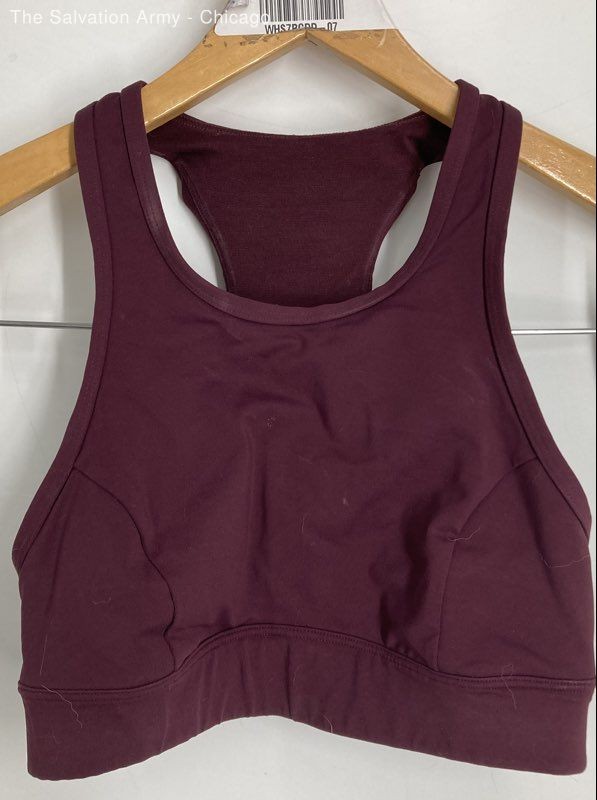 Lululemon Womens Maroon Racerback Strap Pullover Sports Bra Size S