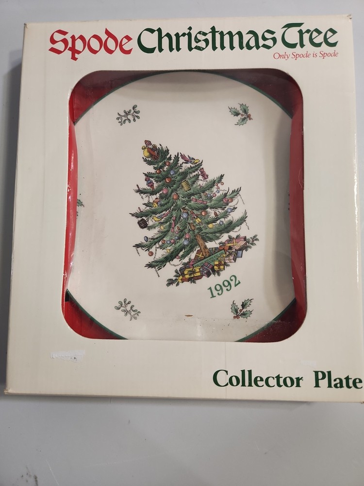 Vintage 1992 Spode Christmas Tree Limited Edition Plate Made In England - Boxed