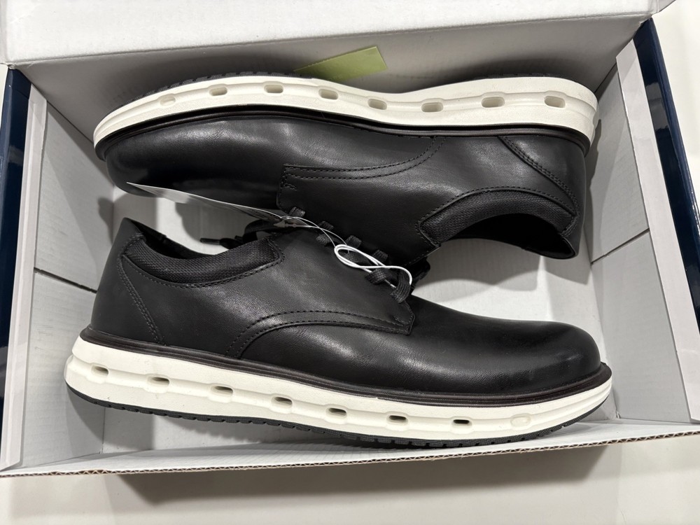 Lands' End Men's Sport Oxford Black Comfort Casual Dress Shoes Men's Size 11