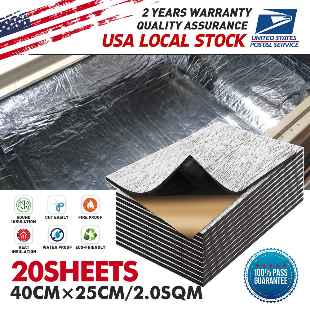 21sqft Brand new Camper Floor Self-adhesive Insulation Noise Reduce Mat USA