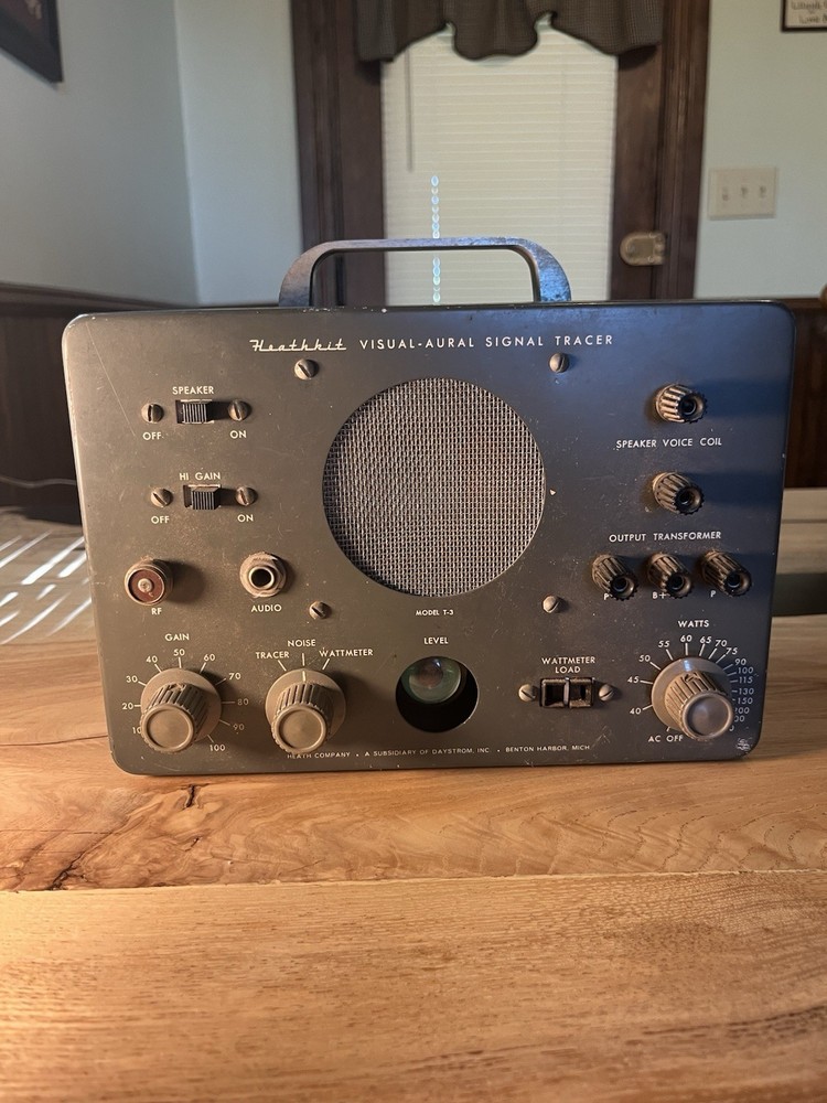 Rare Vintage Heathkit T-3 Visual Aural Signal Tracer (See Description)