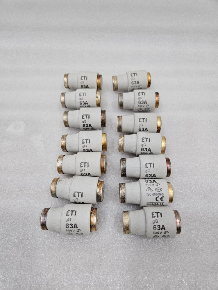 ETI DII 63A 500V Fuse Block (LOT OF 14)