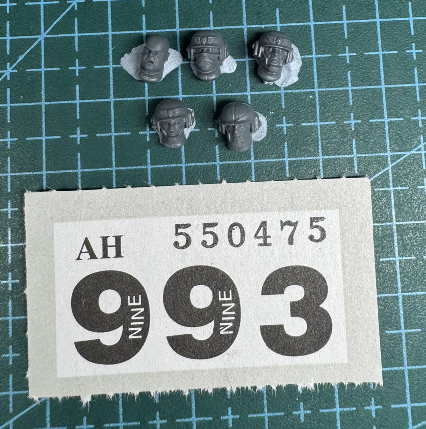 Cadian Shock Troop Helmets Astra Militarum 40K Warhammer Bits Kit