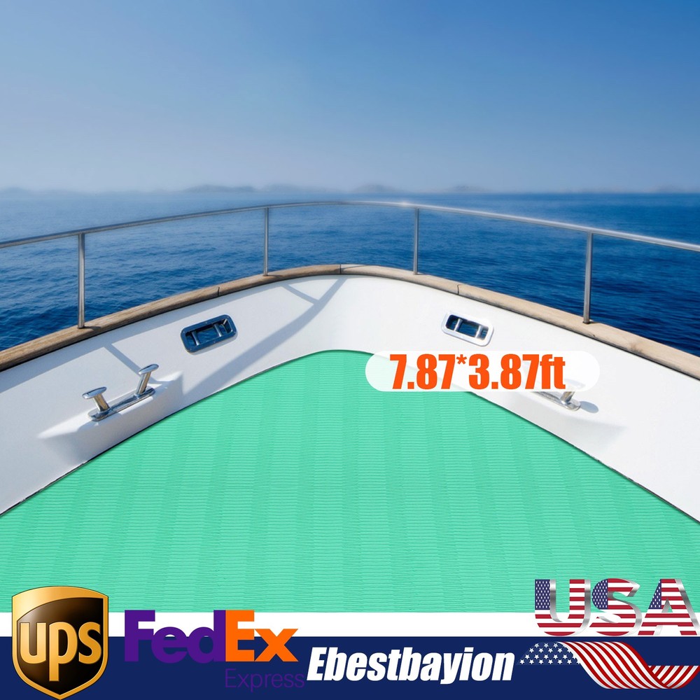 EVA Foam Boat Flooring Mat 7.87x3.87ft Marine Decking Non-Slip Carpet