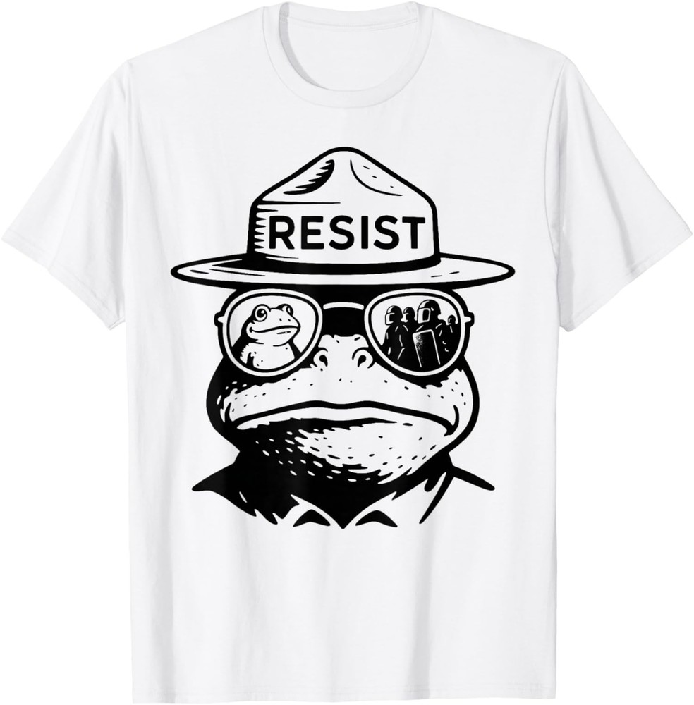 Portland Frog Funny City Art Portland Frog Protest Unisex T-Shirt