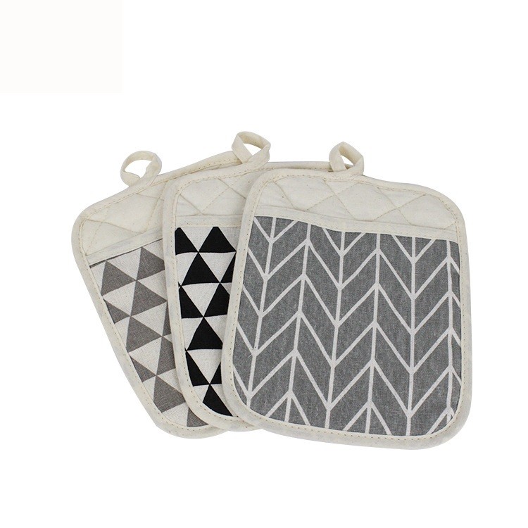 Heat Resistant Kitchen Pot Holders Set of 1 Pack Oven Mitts Hot Pads