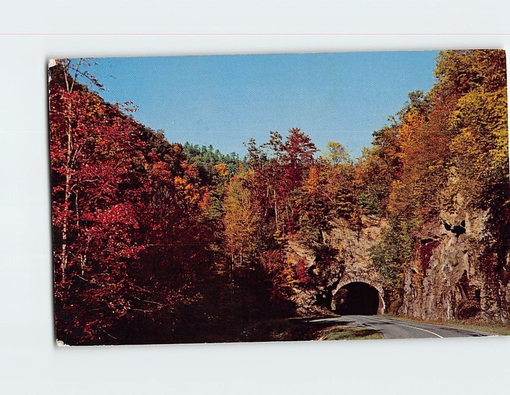 Postcard Tunnel on Transmountain Highway Great Smoky Mountains National Park USA