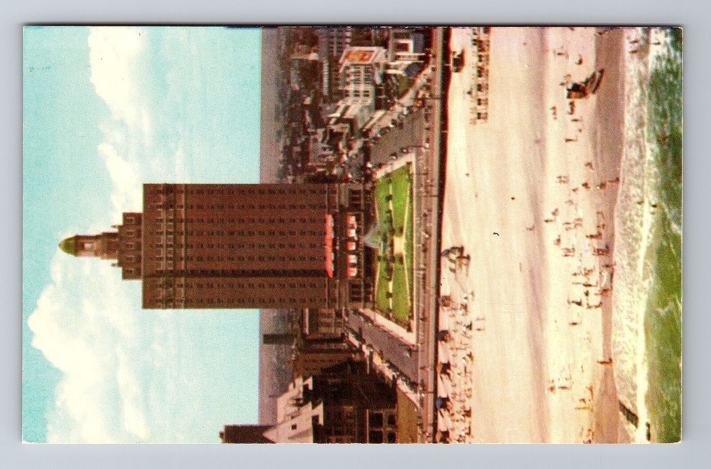 Atlantic City NJ-New Jersey Hotel Claridge, Beach, Antique Vintage Postcard