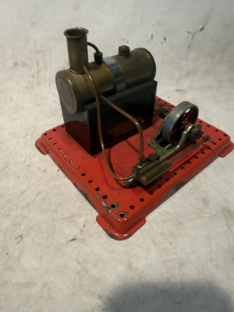 Vintage Mamod Steam Engine Toy England Brass Boiler Wilesco Stationary Se 2A Mm1