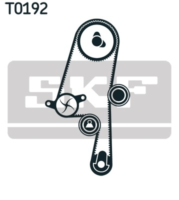 VKMC 06220 SKF Water Pump + Timing Belt Kit for Volvo