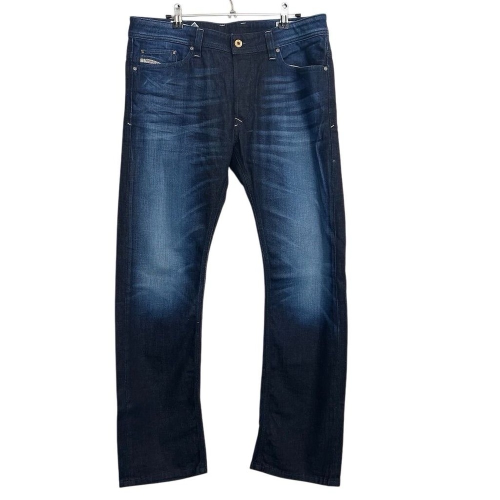 Diesel Jeans Men's 33 x 30 Blue Denim Viker Cotton Regular Straight