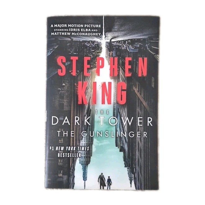 The Dark Tower The Gunslinger Stephen King movie cover 2017 large paperback