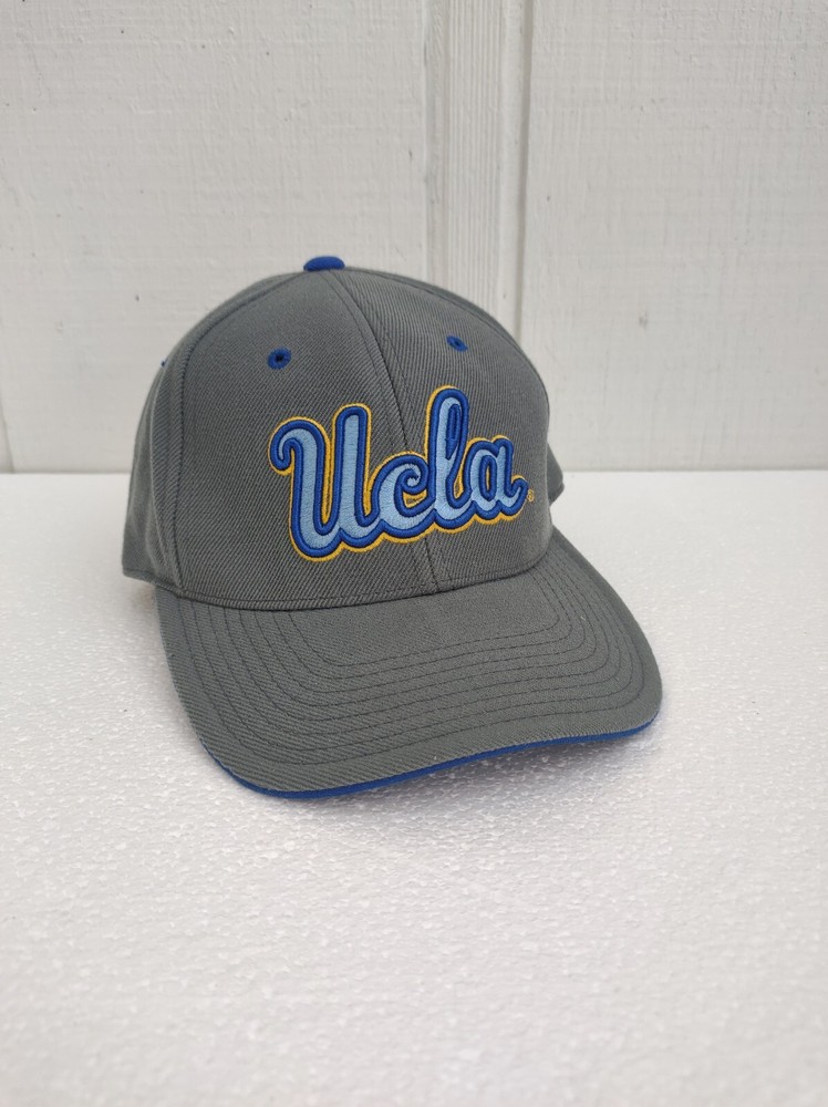 UCLA Bruins Grey and Blue NCAA Fitted Hat Size 7 with Gold Logo