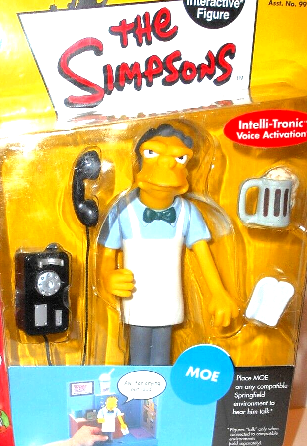 Vintage Playmates Simpsons World of Springfield Moe Bartender Series 3