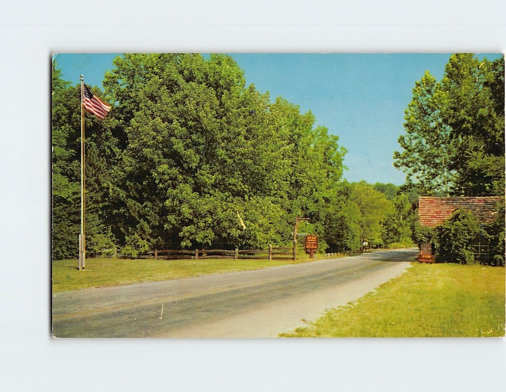 Postcard Entrance Turkey Run State Park Marshall Indiana USA