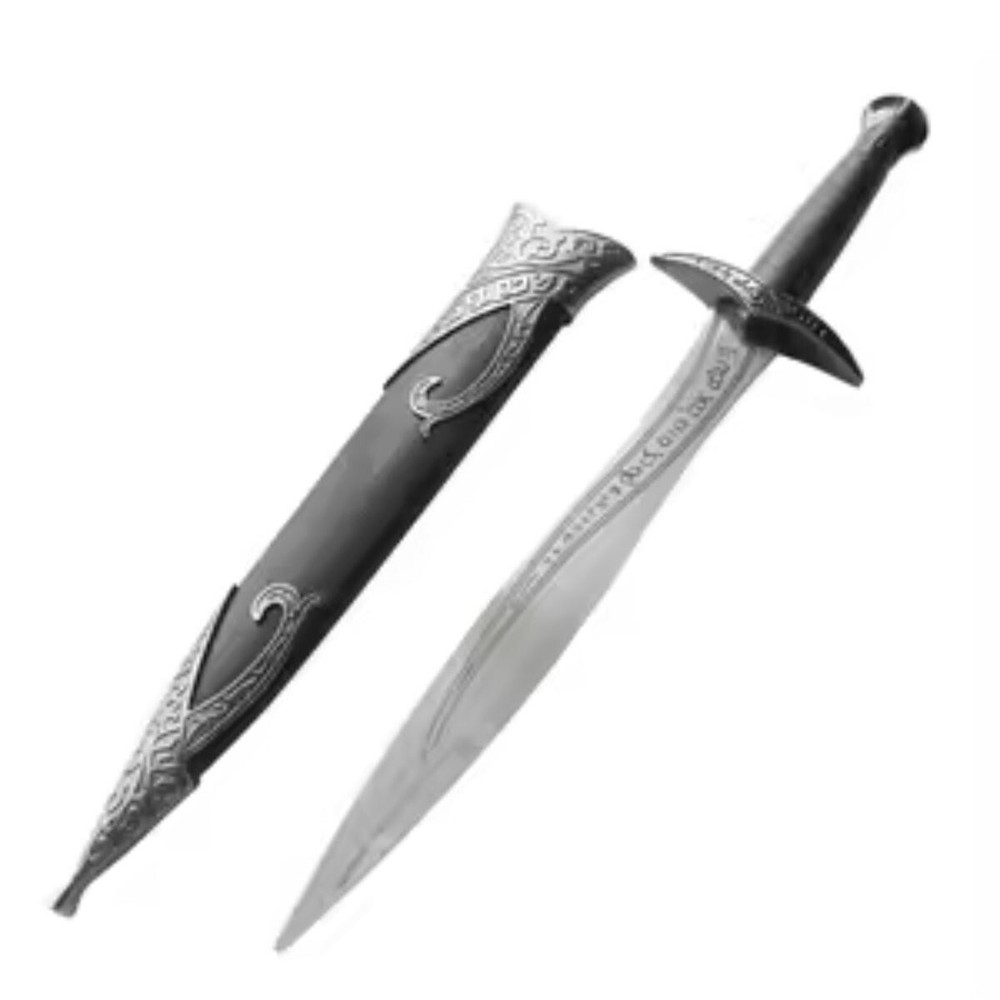 Lord of The Ring Medieval Hobbit Sting Sword Replica w/ Pointed Hard Sheath