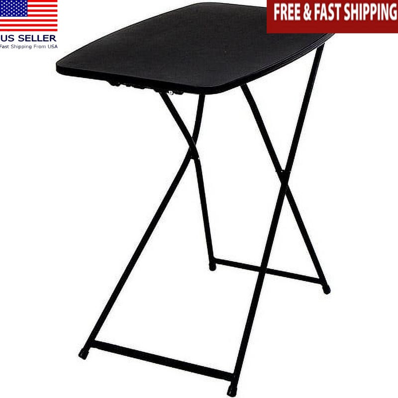 Adjustable Height Folding Table Portable Easy Clean Multi-Purpose for Indoor Use