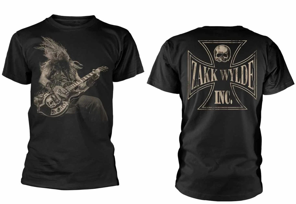 2 sides Zakk Wylde Tour Live Shirt Classic Black Unisex Size S-5XL