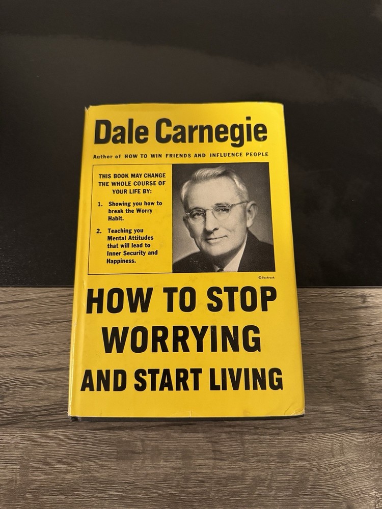 1948 How to Stop Worrying and Start Living Dale Carnegie HC DJ Simon & Schuster