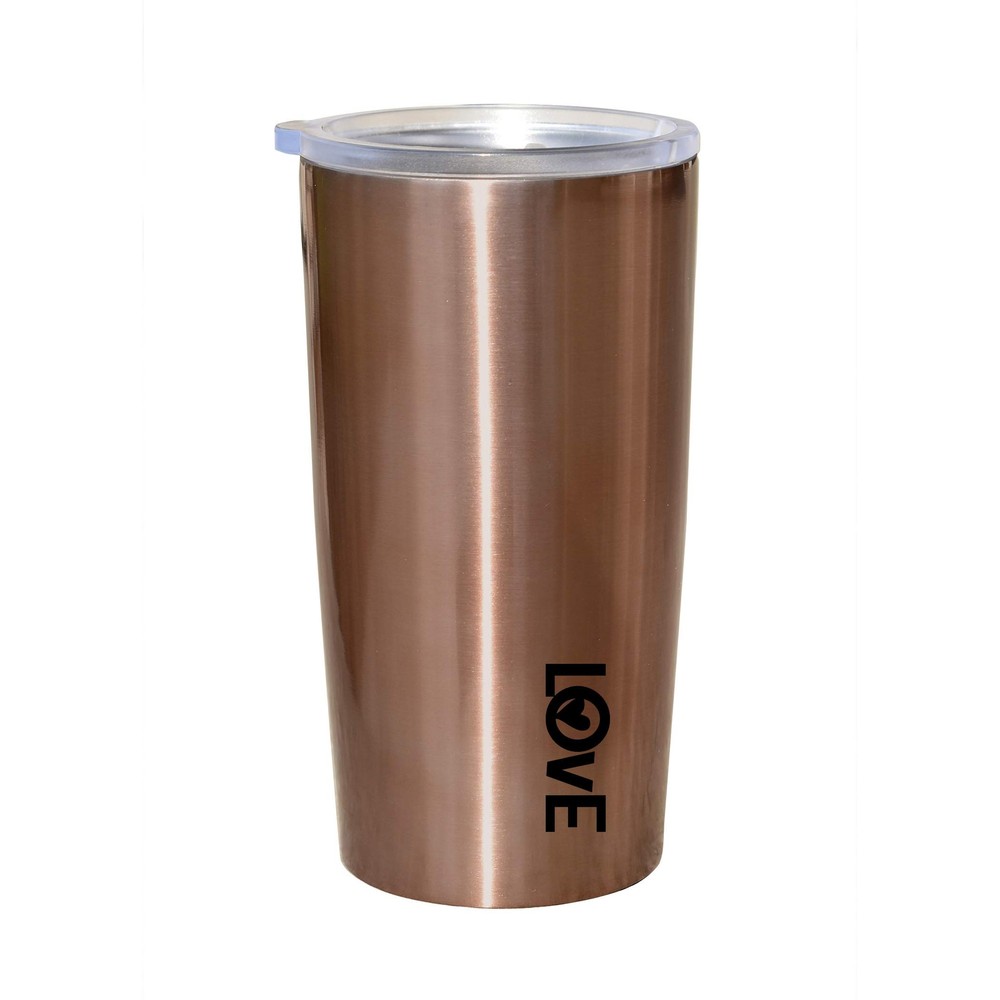 Double-Walled Insulated Stainless-Steel 20 oz Travel Mug | Love | Accommodate...-image