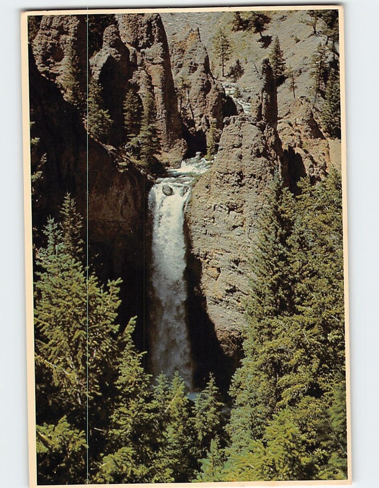 Postcard Tower Fall Yellowstone National Park Wyoming USA North America