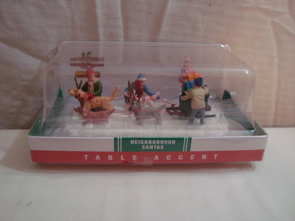 LEMAX Neighborhood Santas Christmas Village Table Accent New in Box-image