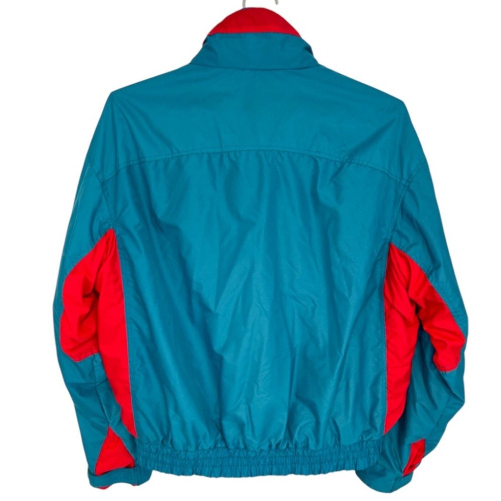 VTG 90s Eagles Ridge fleece-lined teal pink full zip collared jacket size M
