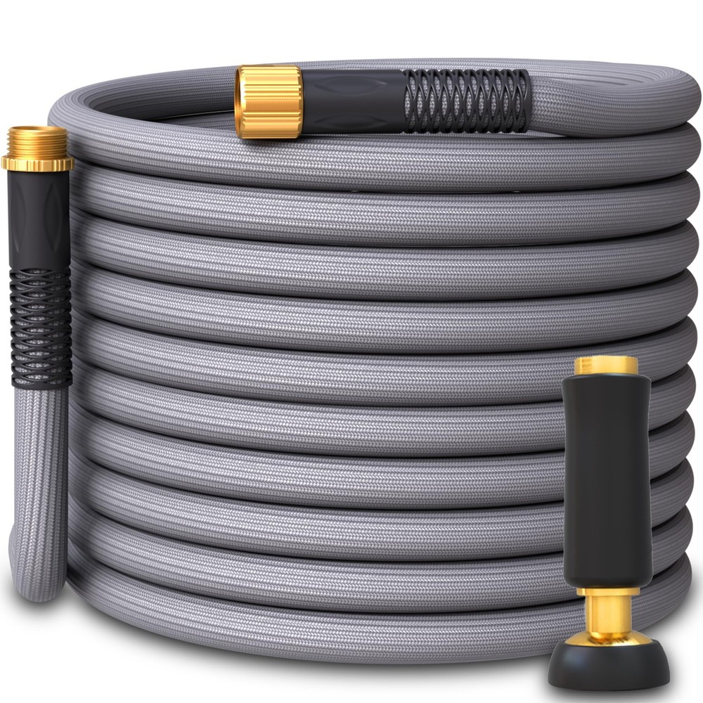 Garden Hose | Flexible, Lightweight, Kink-Free & Durable Hybrid Water Hose wi...