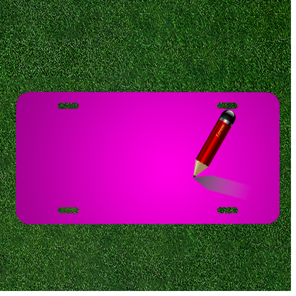 Custom Personalized Car License Plate With Add Names To Pen Pencil Shiny