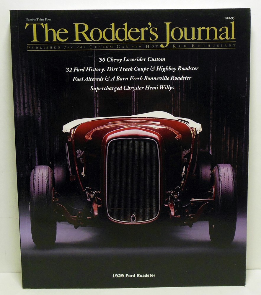 The Rodder's Journal Custom Car Hot Rod Magazine Issue #34