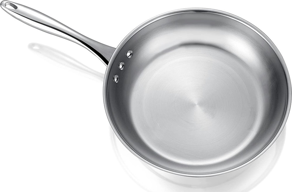 Ozeri Stainless Steel Earth Frying Pan, Restaurant Edition - [ 3 SIZE OPTIONS ]