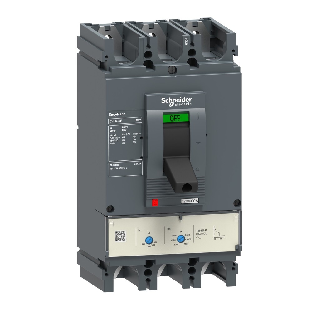 Schneider LV540510 MCCB 400 3P3D ETS 2.3 CVS400N Essypact