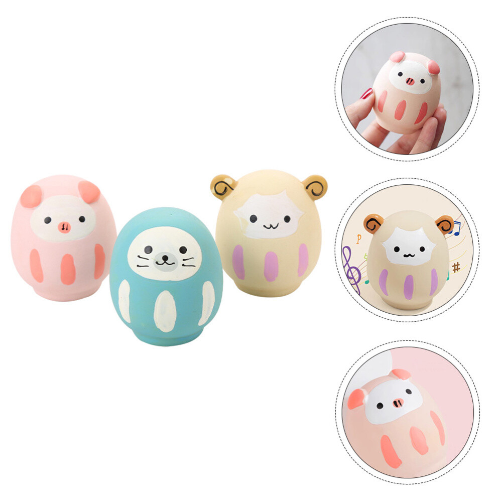 3 Pcs Interactive Pet Bite Eggs Dog Toothbrush Chew Toy Pet Molar Toy
