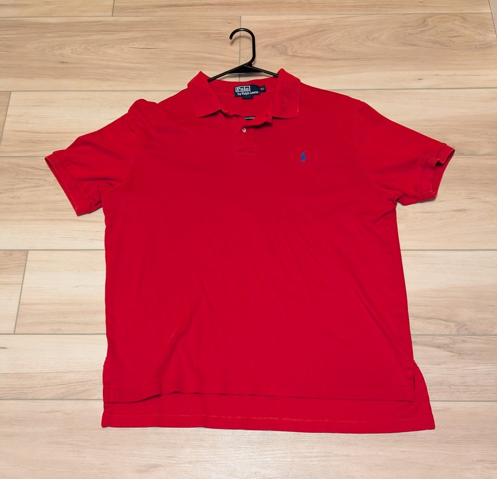 Polo Ralph Lauren Red XL Men's Short Sleeve Collared Polo Shirt