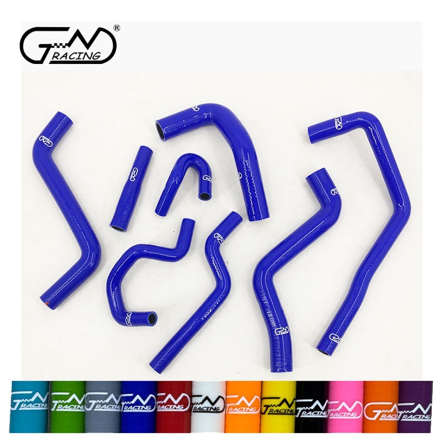 Fit 1987-1991 VW Golf GTI 8V MK2 1.8 PB Code Silicone Radiator Hoses Kit Blue