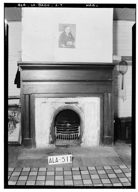 Dadeville Alabama United States Hotel Fireplace Mantel 1935 HABS Interior