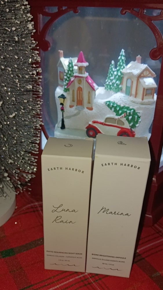 2 Piece Marina & Luna By Earth Harbor Biome Brightening Ampoule & Serum 1oz Each